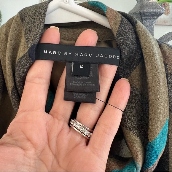 Marc by Marc Jacobs Olive & Blue Jacket Size 2 - Picture 8 of 9